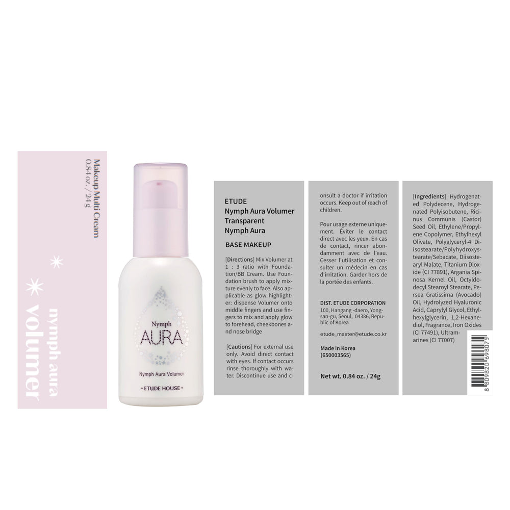 ETUDE Nymph Aura Volumer, complemento ideal para maquillar con resplandor natural