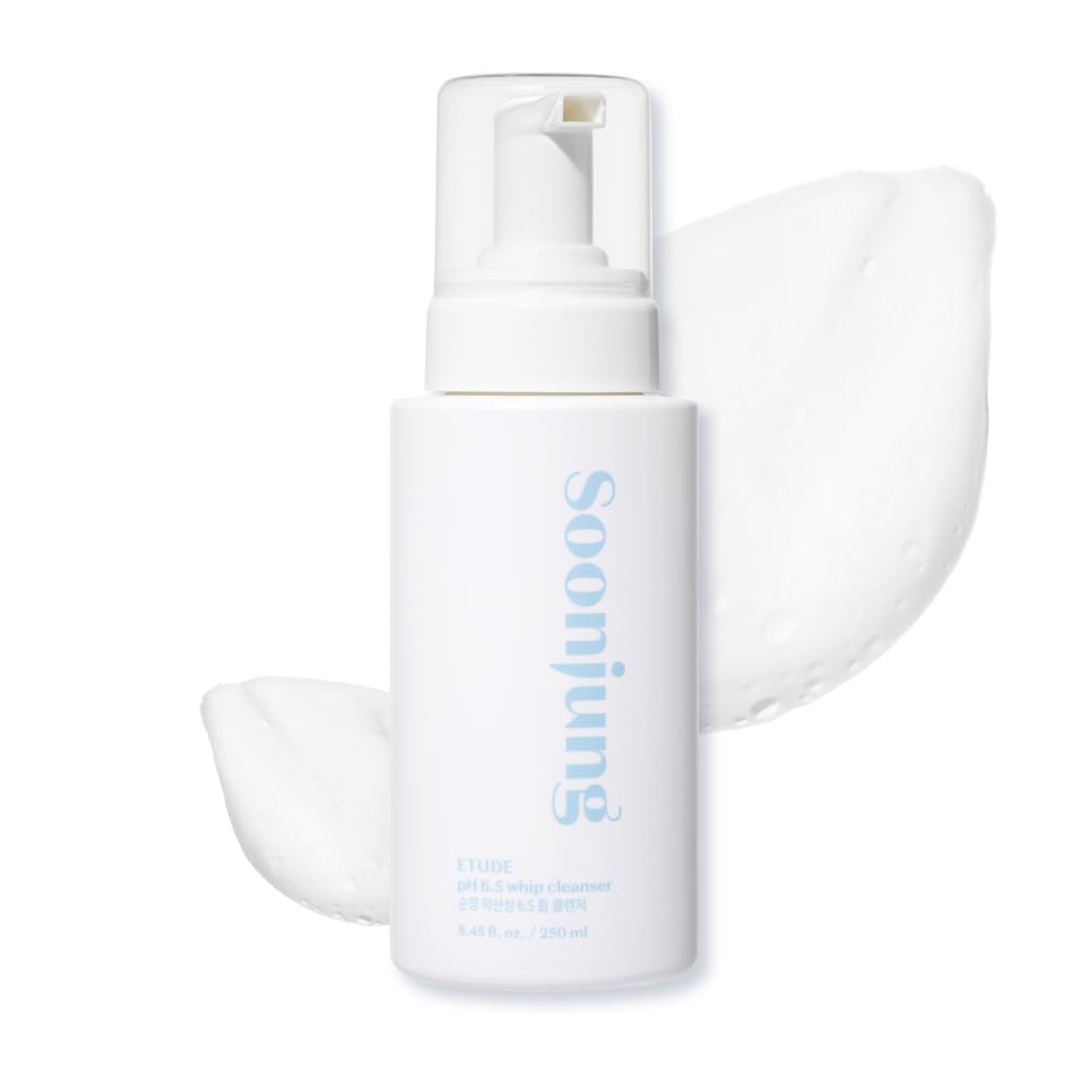 ETUDE SoonJung pH6.5 whip cleanser bottle gently cleanses sensitive skin daily