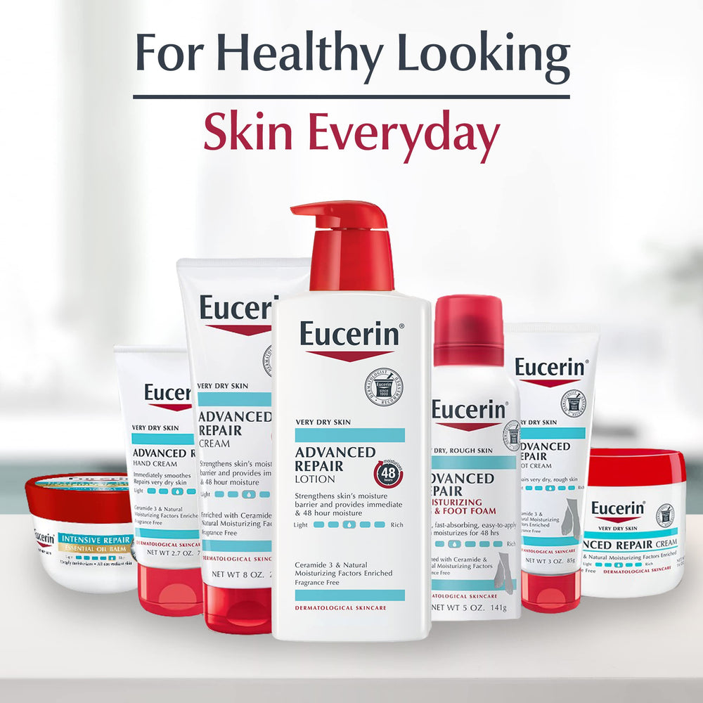 Eucerin Cleansing formula fragrance-free and dye-free for sensitive routines.