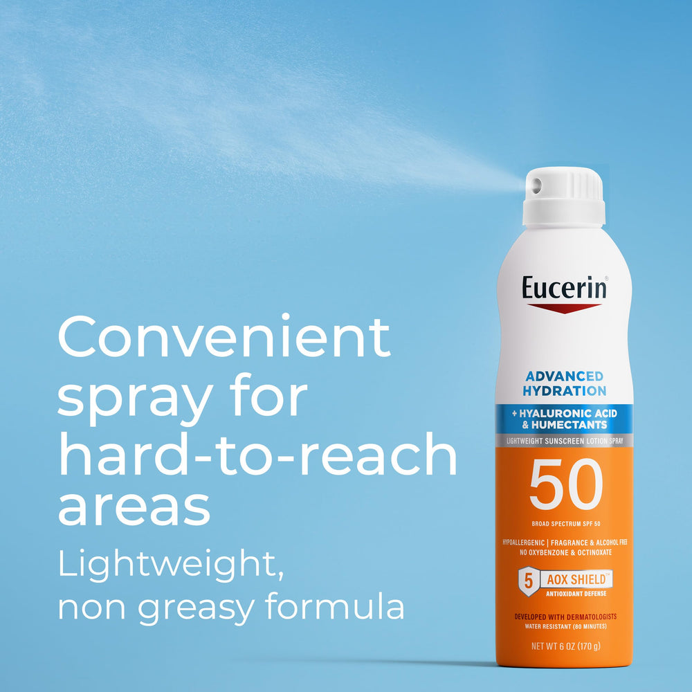 Eucerin AOX Shield con cinco antioxidantes para protección diaria.