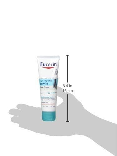 Crema de pies Eucerin, exfoliacion suave con alfa hidroxi para talones suaves.