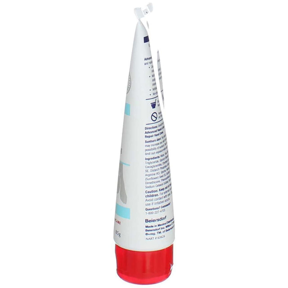 Crema de pies Eucerin, sin fragancia para piel sensible.