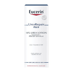 Eucerin pump close-up showing easy, controlled application