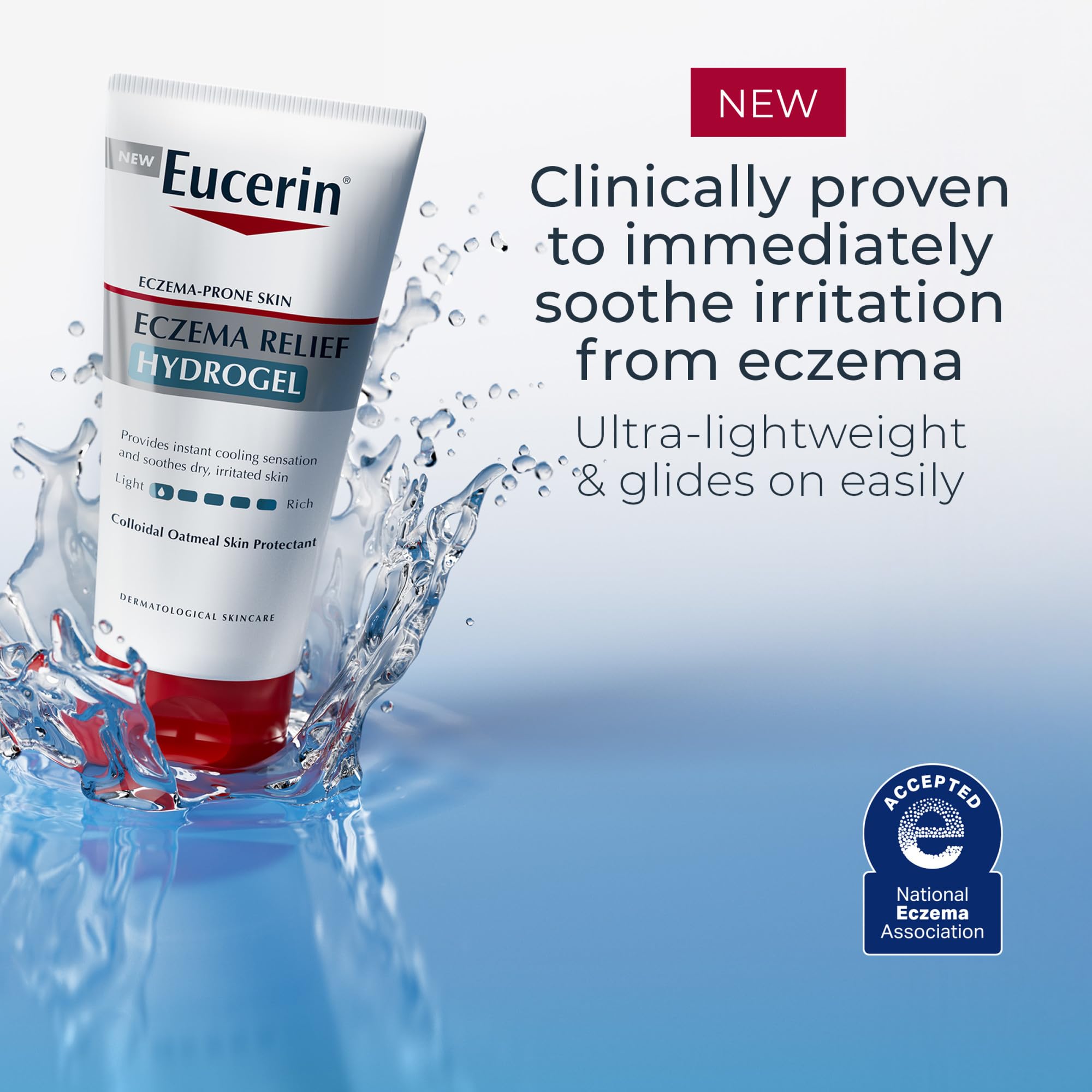 Eucerin hidrogel, textura ultraligera para uso diario