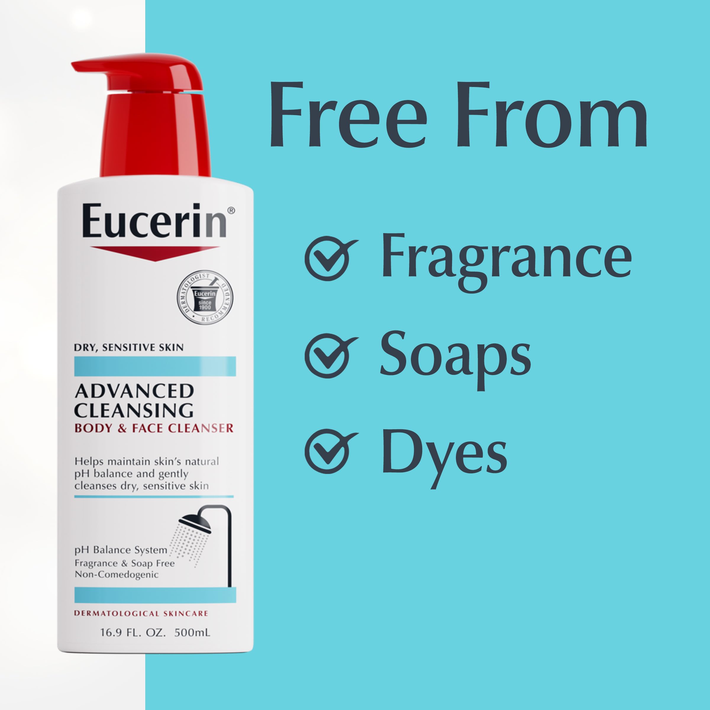 Ducha diaria con Eucerin limpia sin irritación