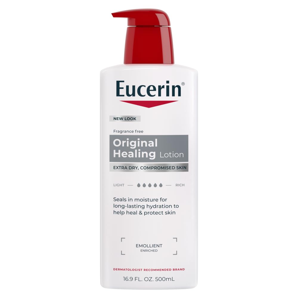 Loción reparadora de Eucerin en botella de 16oz para piel seca