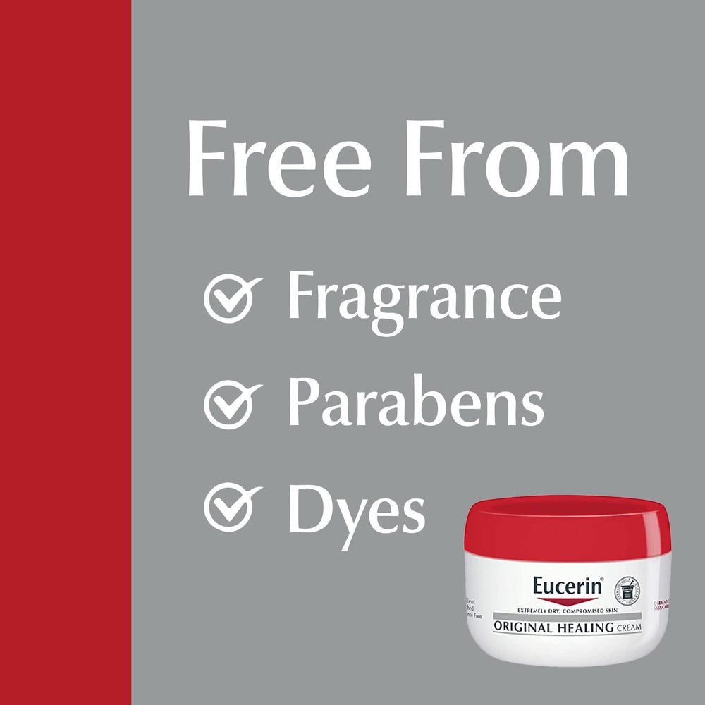 Moisture-barrier focus of Eucerin Original Healing Cream helps retain hydration.