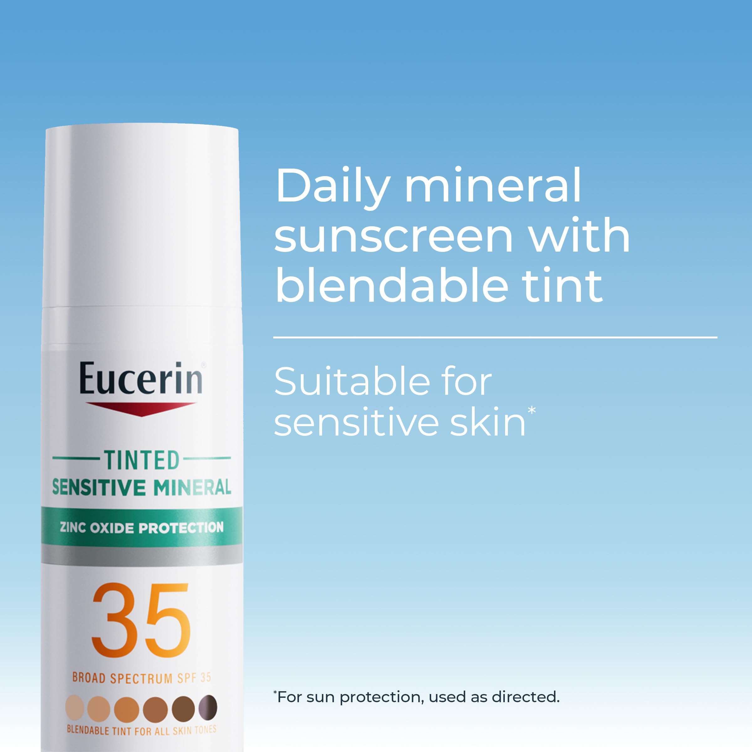 Envase de viaje de Eucerin con dispensador, ideal para uso diario