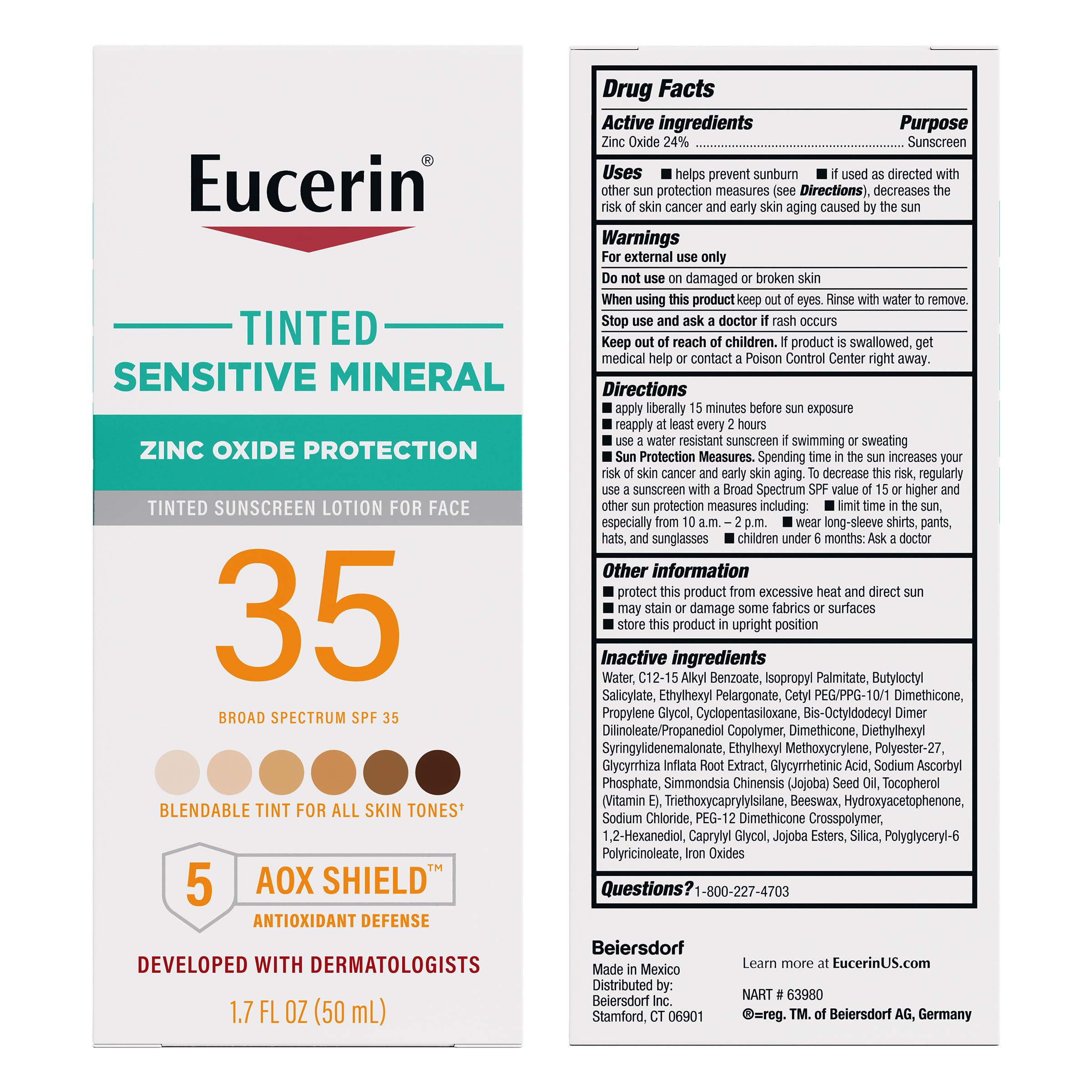 Eucerin ideal para combinar con maquillaje sin obstruir poros