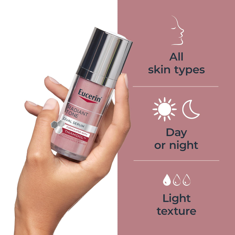 Eucerin Radiant Tone Dual Serum Hyaluronic Acid detail for hydration boost