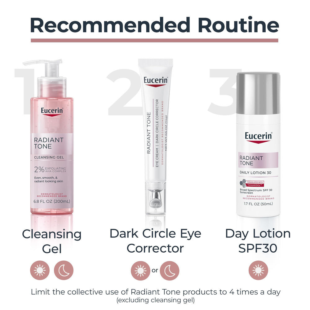 Eucerin Radiant Tone Eye Cream ophthalmologist-tested formula