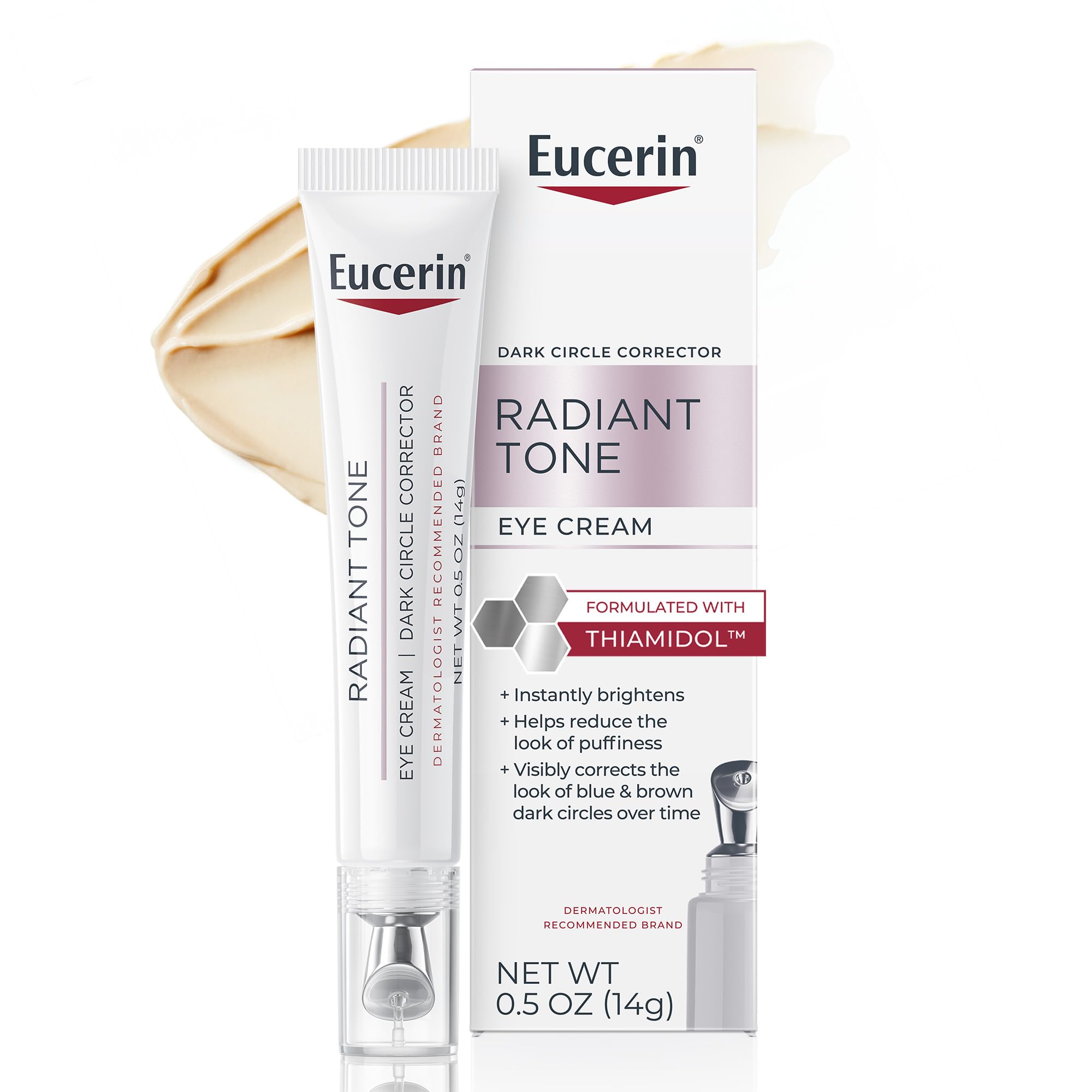 Eucerin Radiant Tone Eye Cream tube for daily brightening