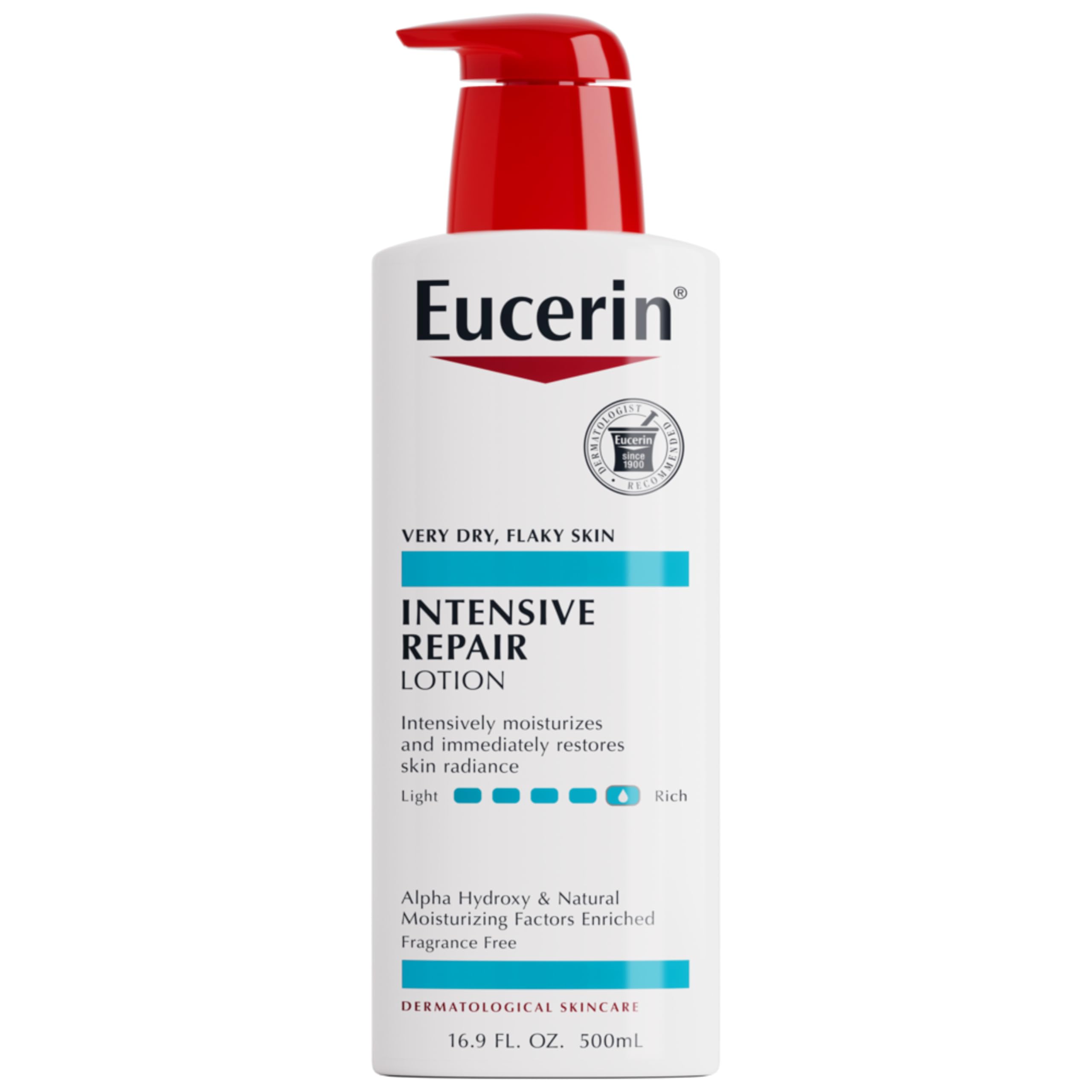 Loción Eucerin Reparación Intensiva para hidratación duradera del cuerpo en frasco
