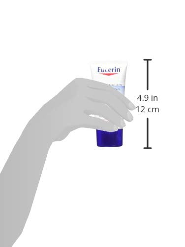 Eucerin sensitive-skin tested packaging indicating hypoallergenic formula.