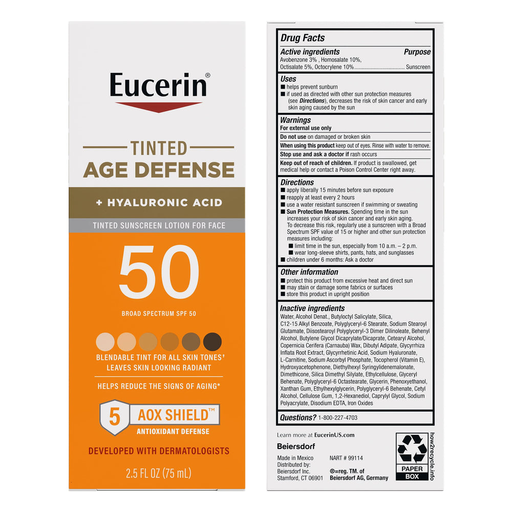 Eucerin sin fragancia, apto para piel sensible.