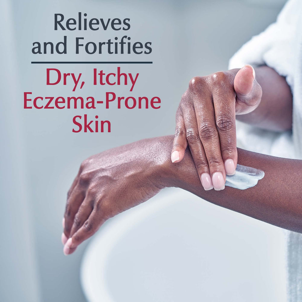 Fórmula de Eucerin sin fragancia para piel sensible.