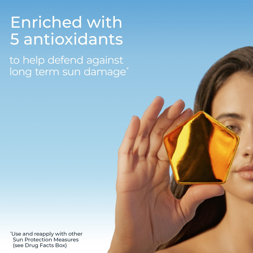 Eucerin Sun Sensitive Mineral Sunscreen with invisible finish on skin