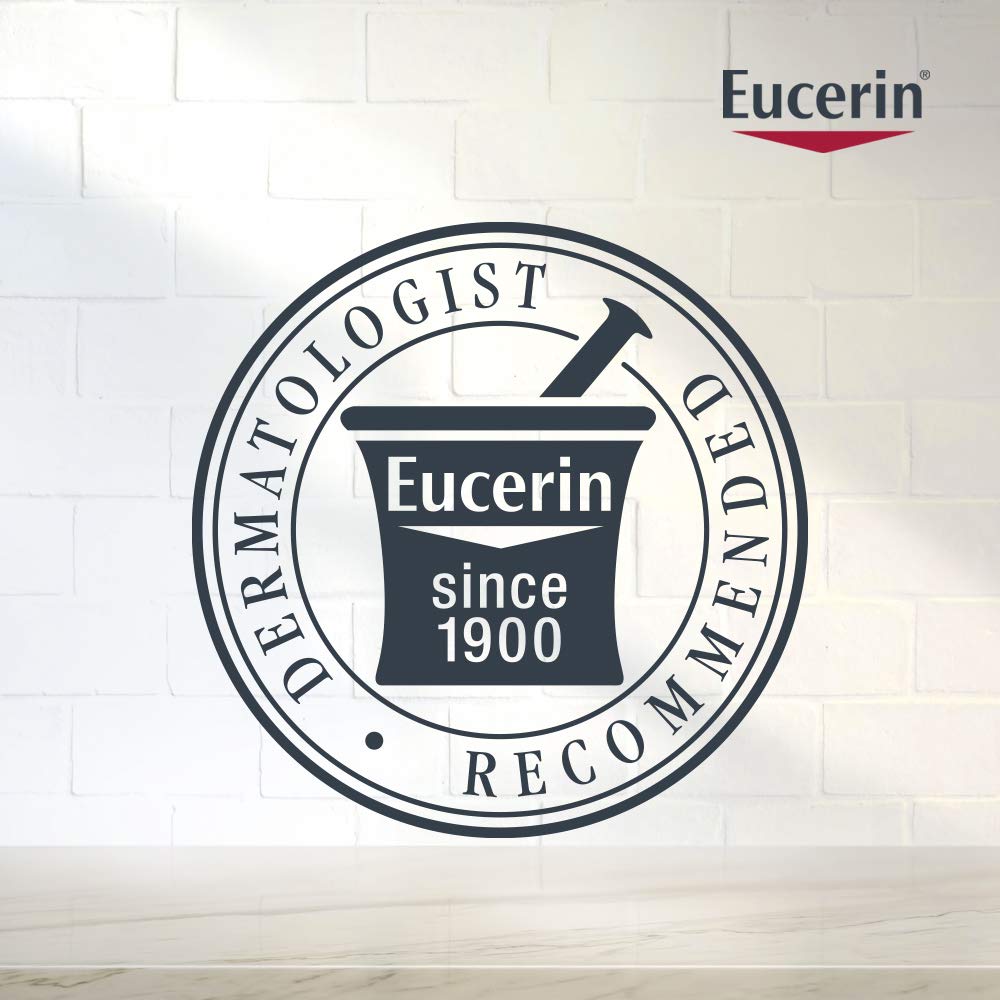 Eucerin textura-no-espumosa limpia sin irritar la piel sensible.