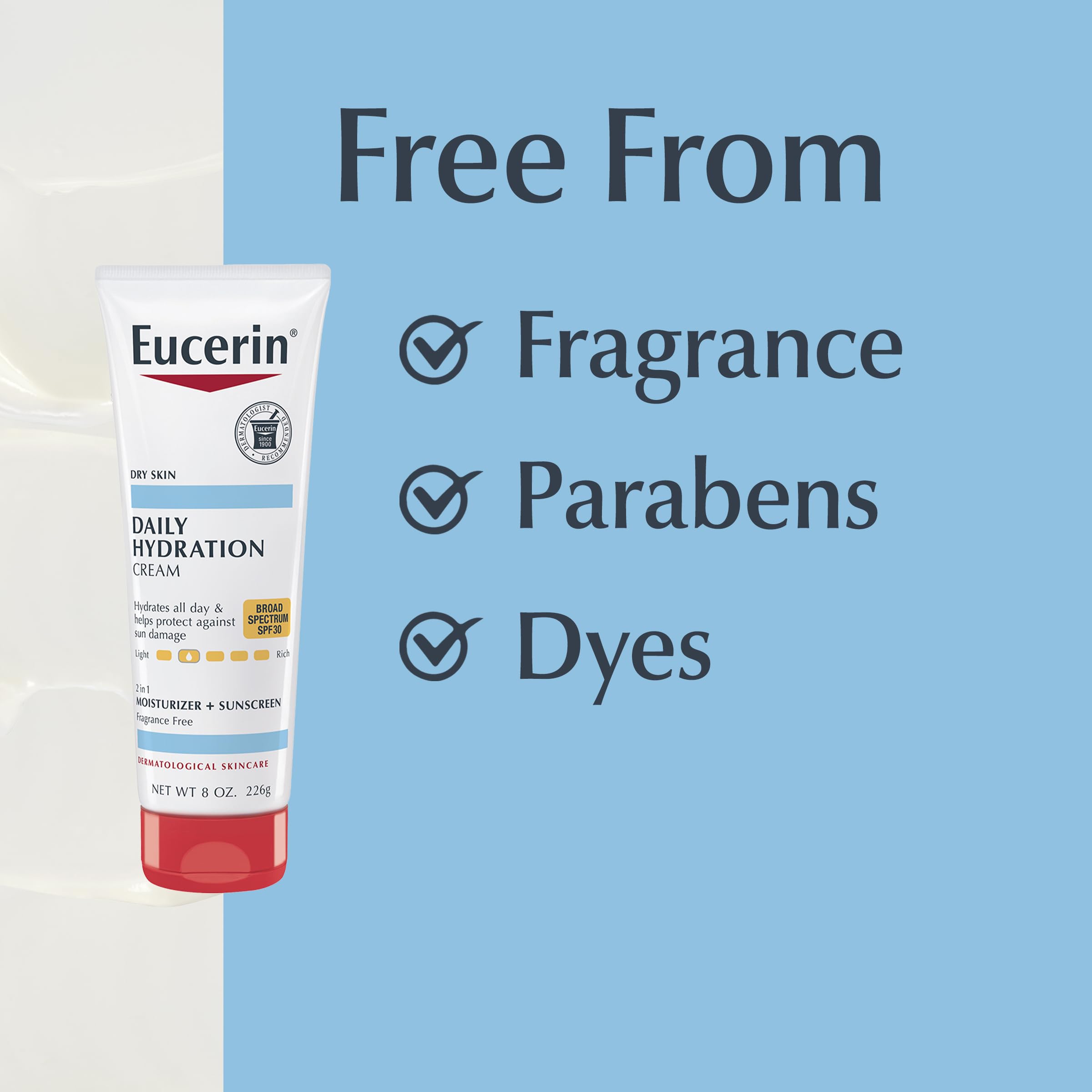Eucerin tubo de 8 onzas para uso diario