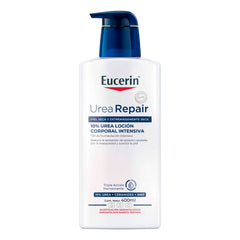 Eucerin Urea Repair Plus Intensive Lotion bottle showing rich hydration for dry skin