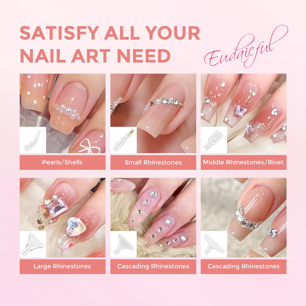 Compact kit ideal for nail art and jewelry DIY projects