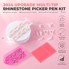 Six sizes of replacement tips for delicate to bold embellishments