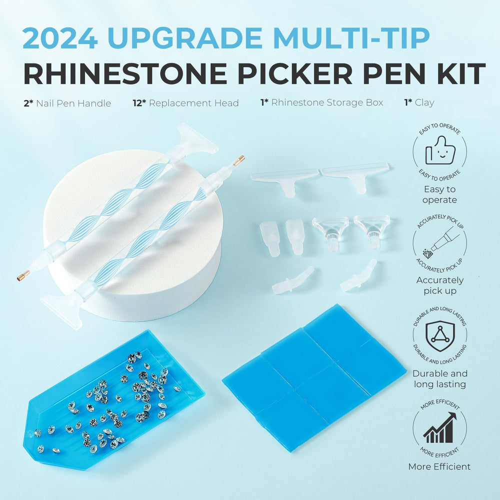 Replacement tips set with six sizes for detailed nail art.
