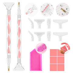 Eudaicful rhinestone picker handle pink for precise nail art placement
