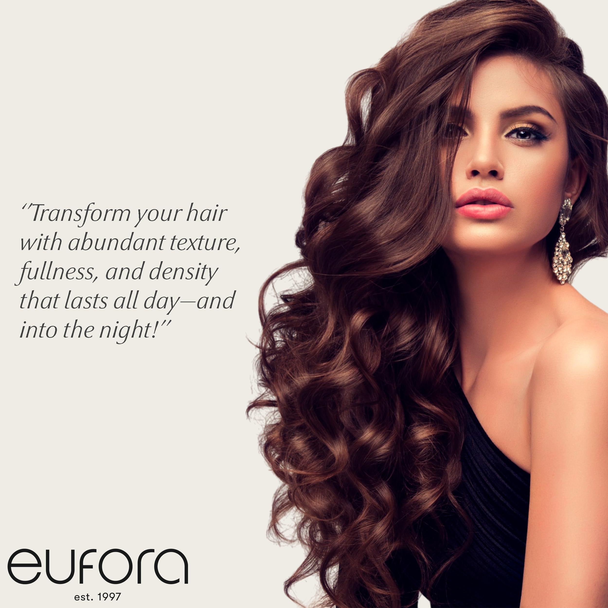 Close-up of the spray mist for even, lift-enhancing application on hair.