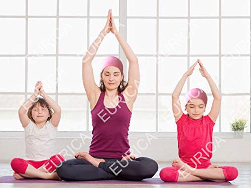 EUICAE banda de cabeza para spa y gimnasio rosa, absorbe líquidos rápidamente.