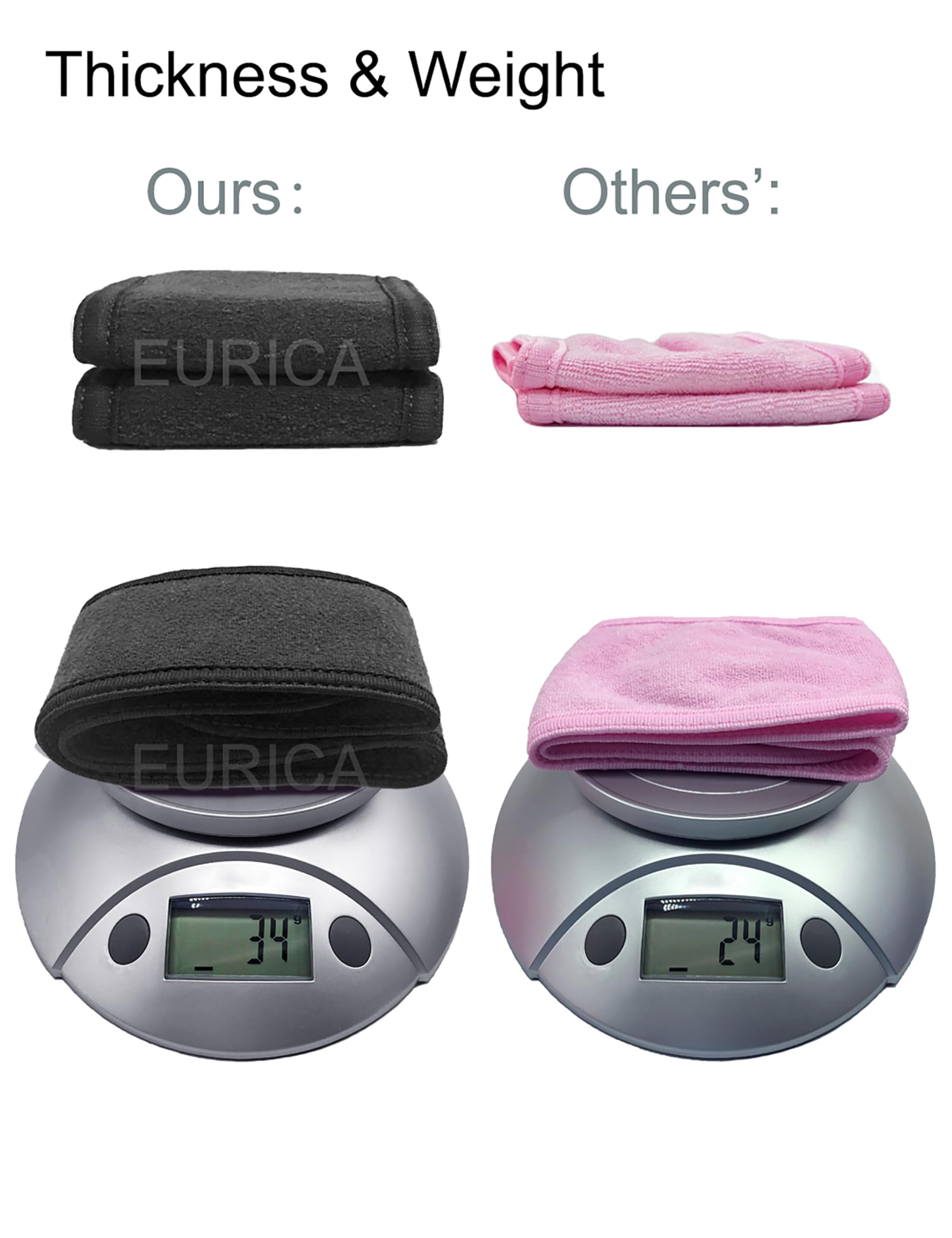 EUICAE non-slip headband for face wash, absorbent and stretchable