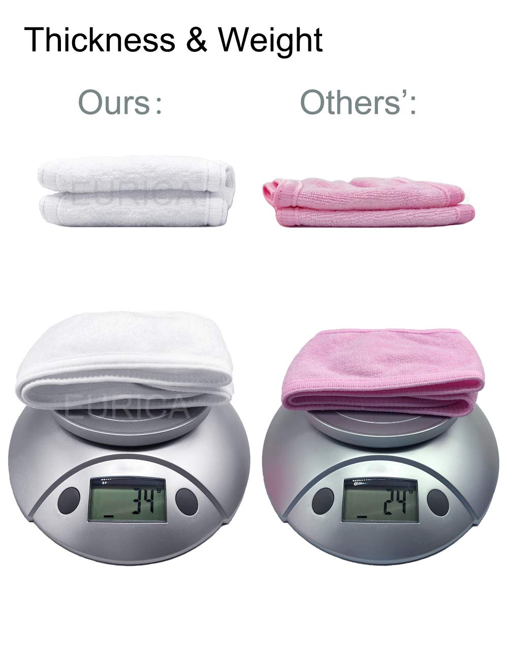 EUICAE Banda Spa tela terry absorbente mantiene la frente seca durante tratamientos.