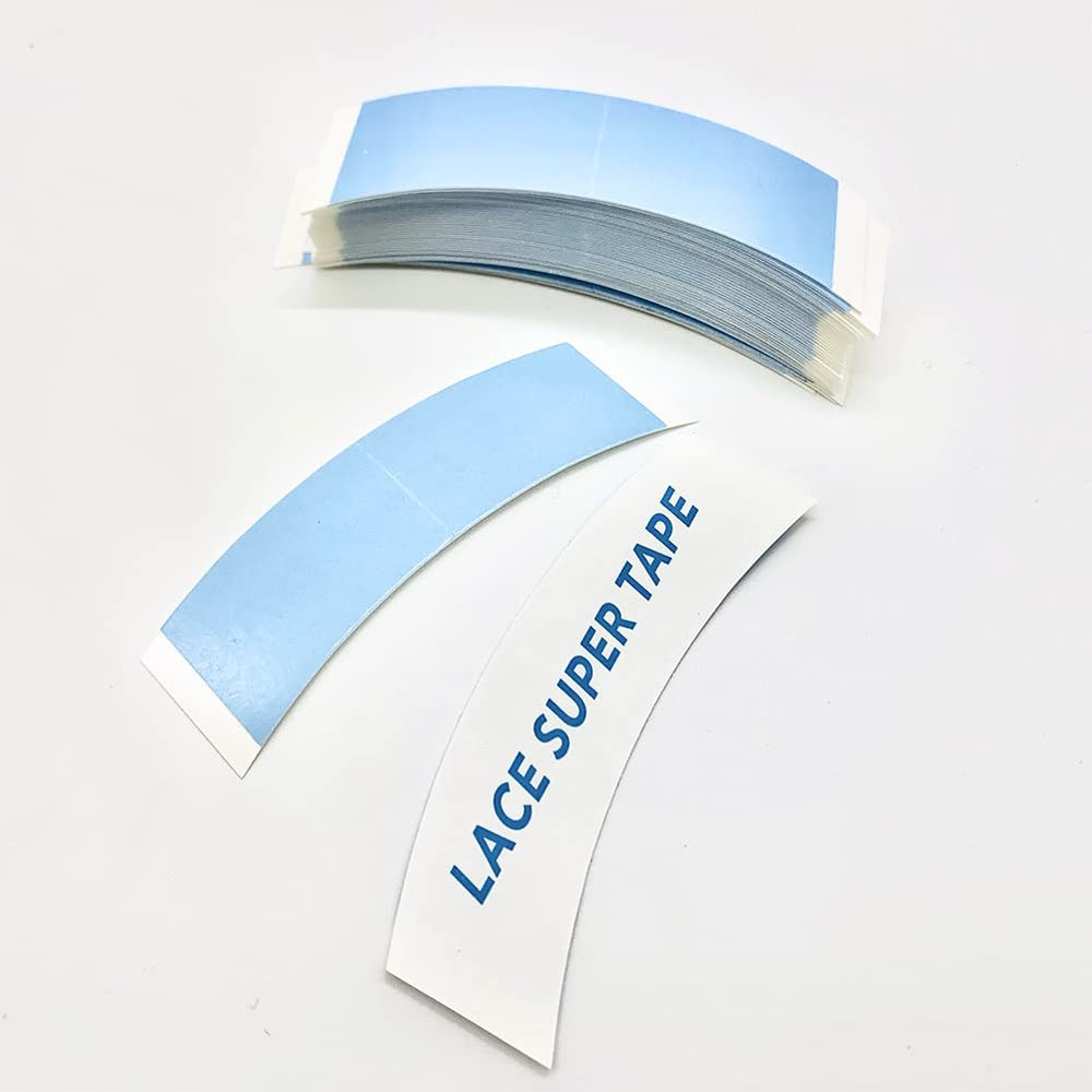 Eumos curved C-shaped tape assists precise lace wig fit