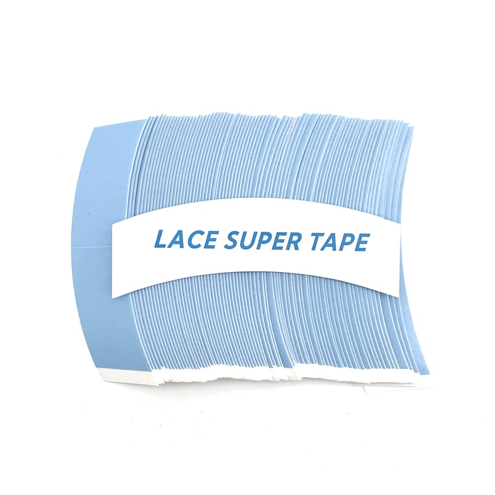 Eumos blue 80-piece wig tape pack securely anchors lace wigs