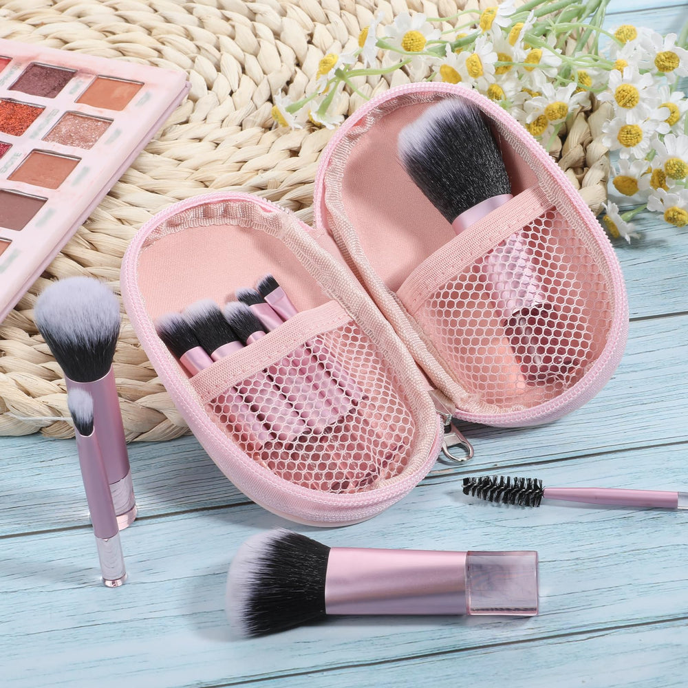 EupHHonycs compact travel bag keeps brushes organized while traveling.