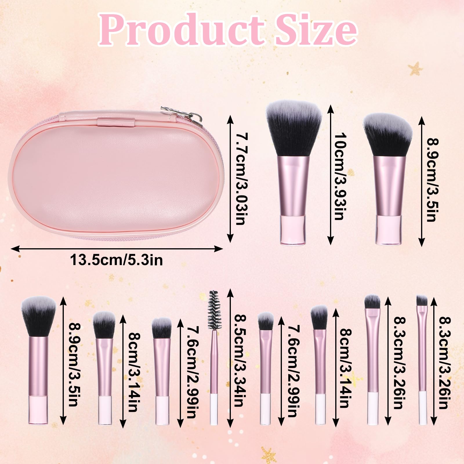 EupHHonycs ergonomic handle mini brushes for precise application.