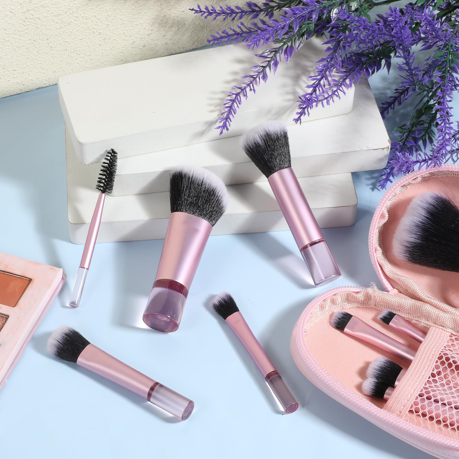 EupHHonycs mini eye shadow brush for soft blending on the move.
