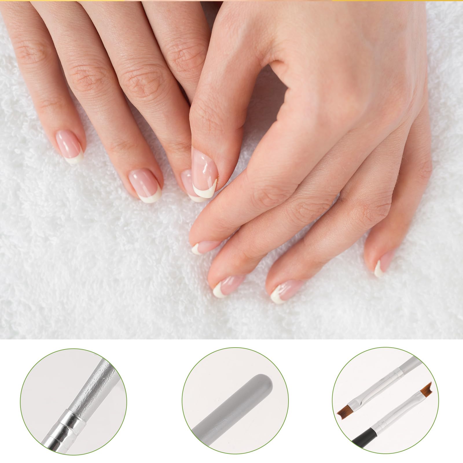 EupHHonycs synthetic fiber nail brush for smooth color transfer.