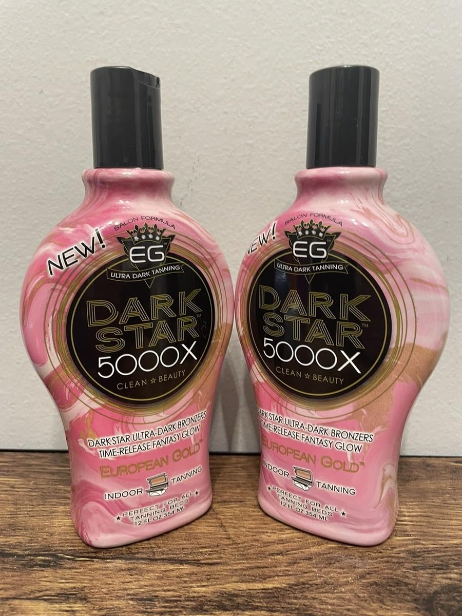 European Gold Dark Star 5000X, textura cremosa para bronceado uniforme.