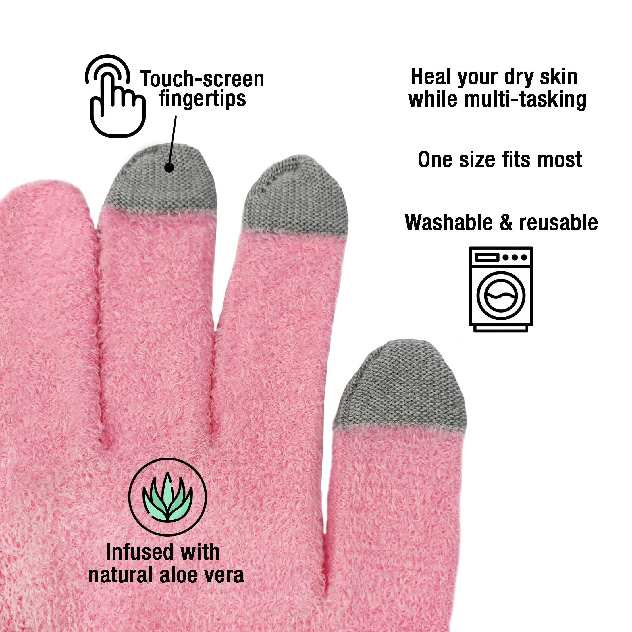 Guantes Eurow con tacto de tres dedos para usar pantallas sin quitártelos