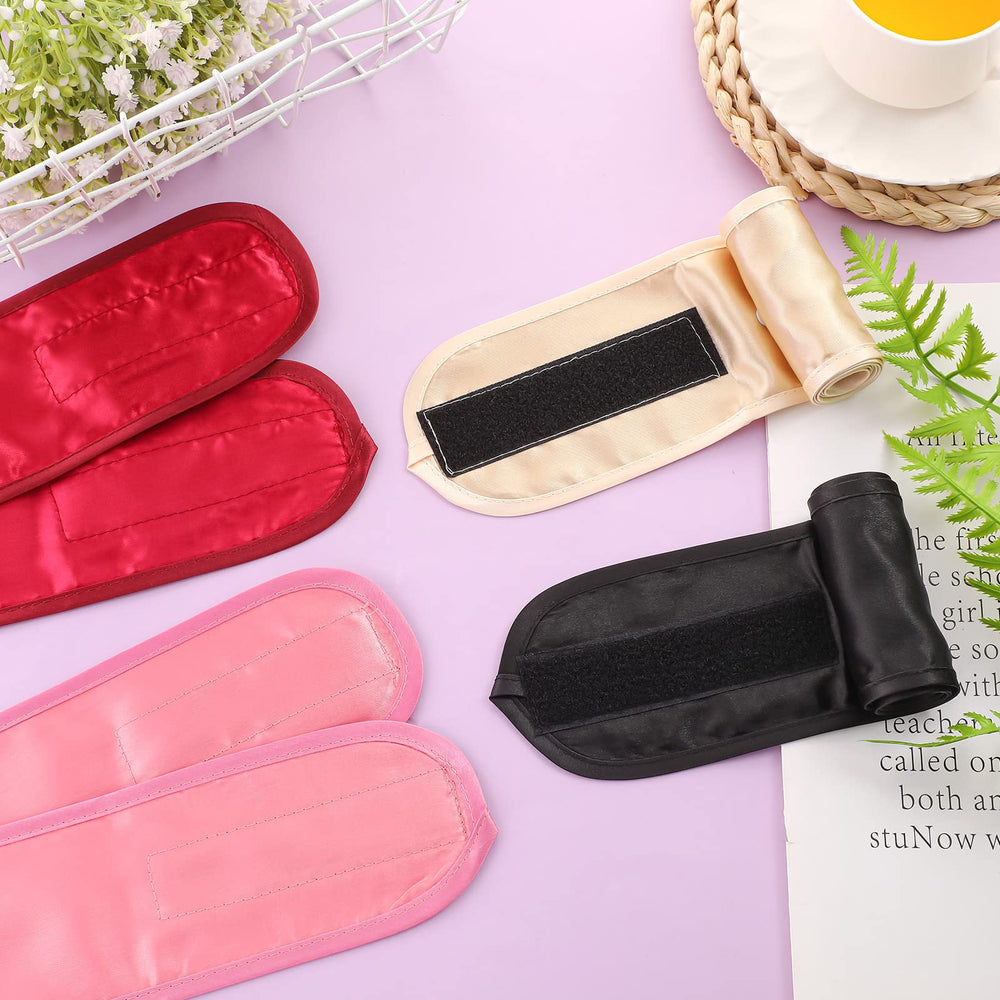 Eurzom pañuelo satinado para cabello ajustable, ofrece ajuste seguro y cómodo.