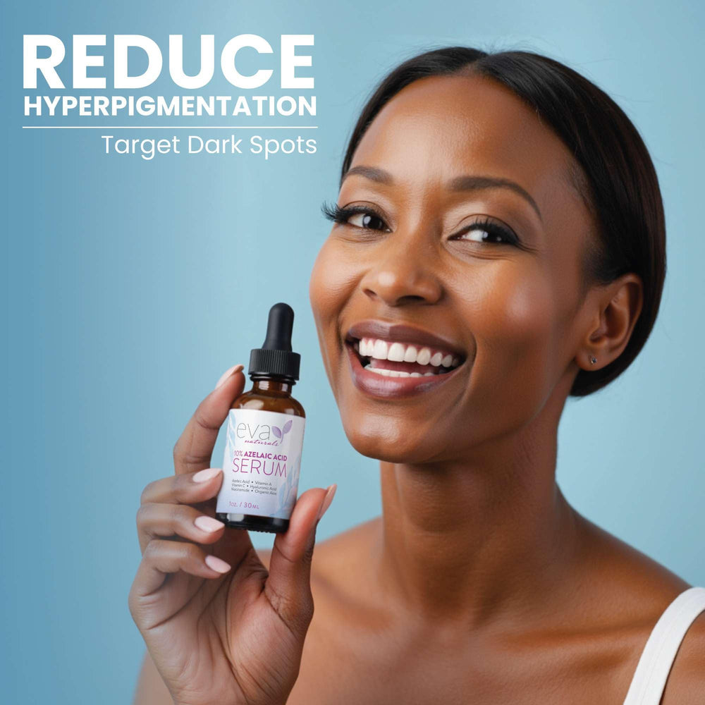 Lightweight, non-greasy finish of Eva Naturals Azelaic Acid Serum
