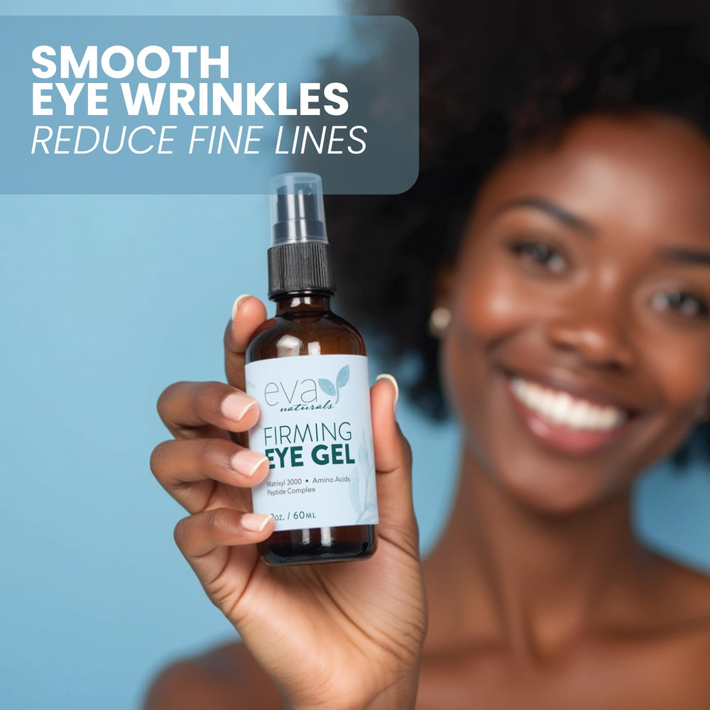 Eva Naturals Eye Gel, hidratación rápida, deja la zona ocular suave sin grasa.