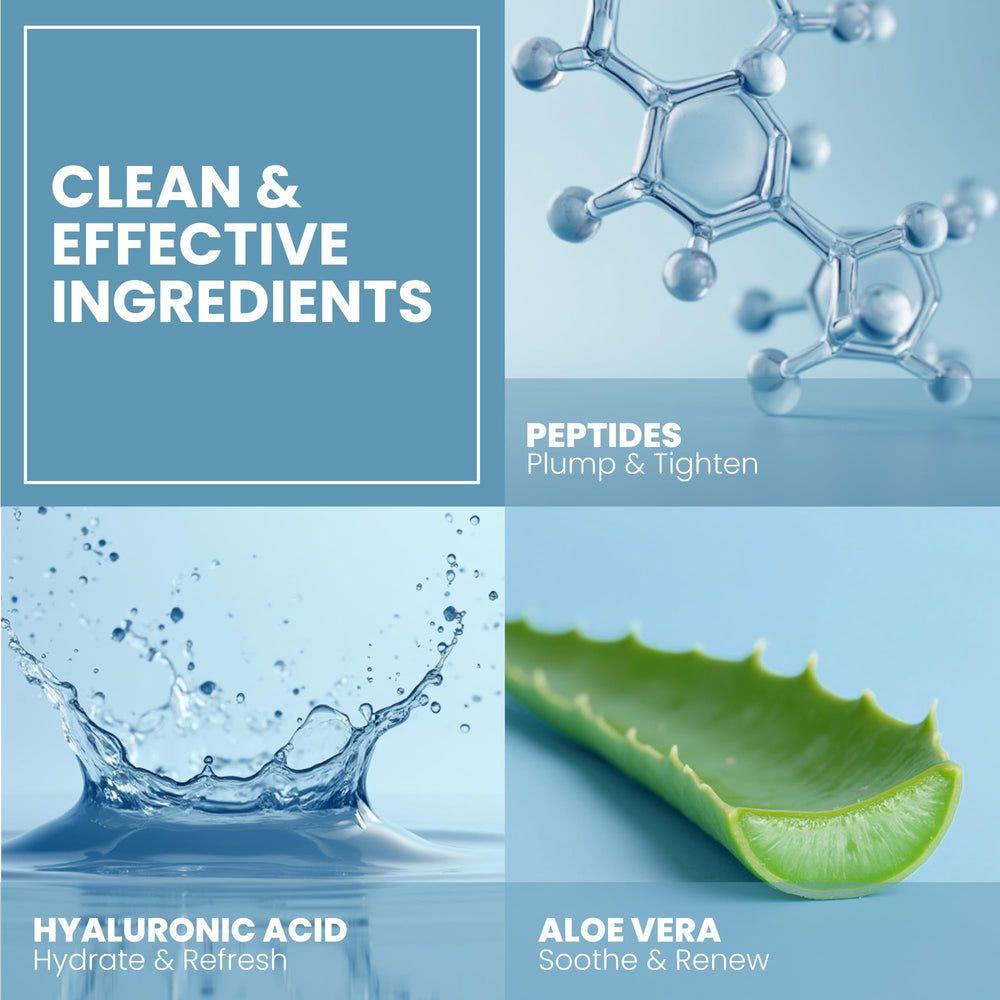 Eva Naturals kit packaging displaying compact, easy-at-home skincare set.