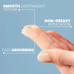 Textura encapsulada del sérum Eva Naturals mejora absorción y reduce irritación.