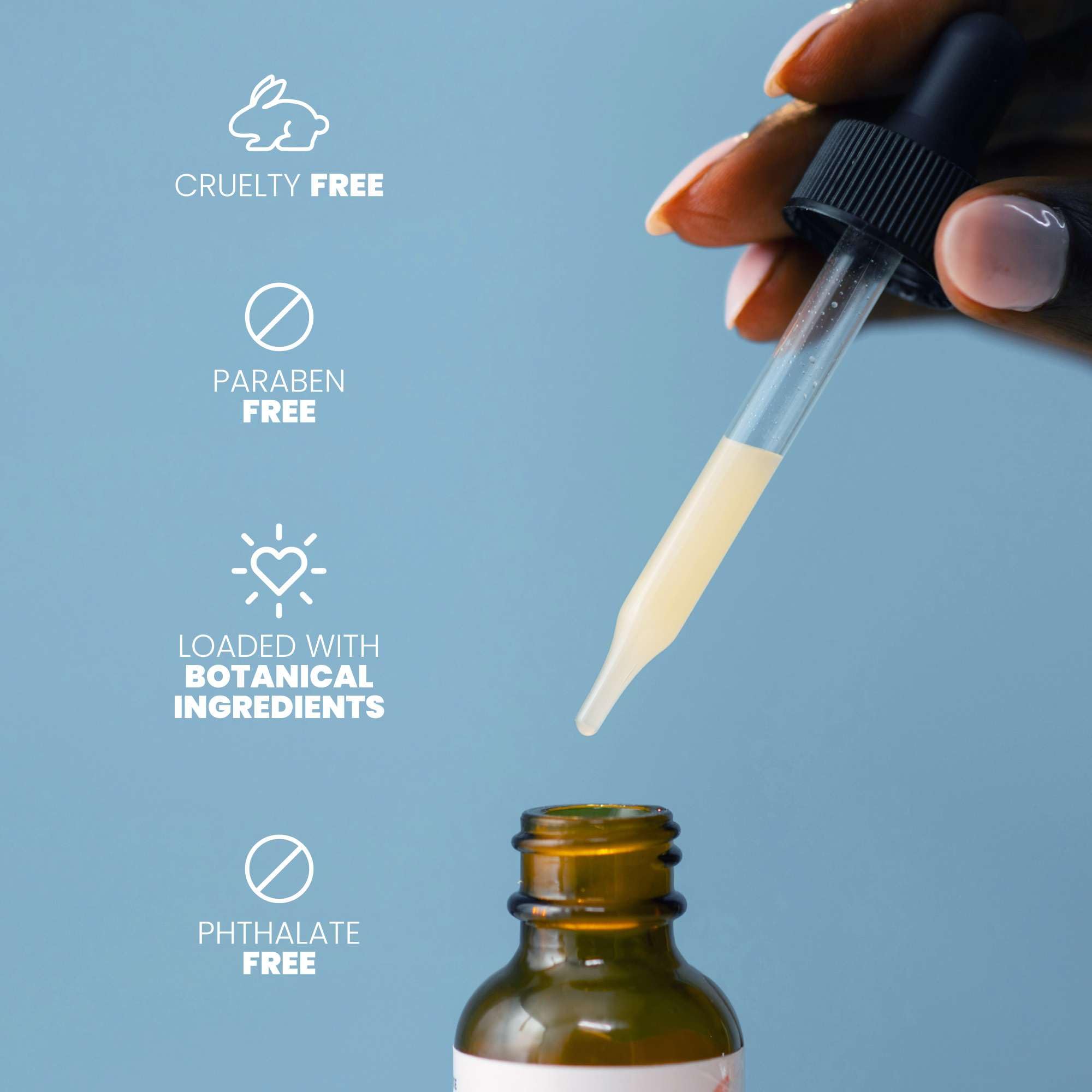 Brillo natural en piel con Eva Naturals Vitamina C 20%.