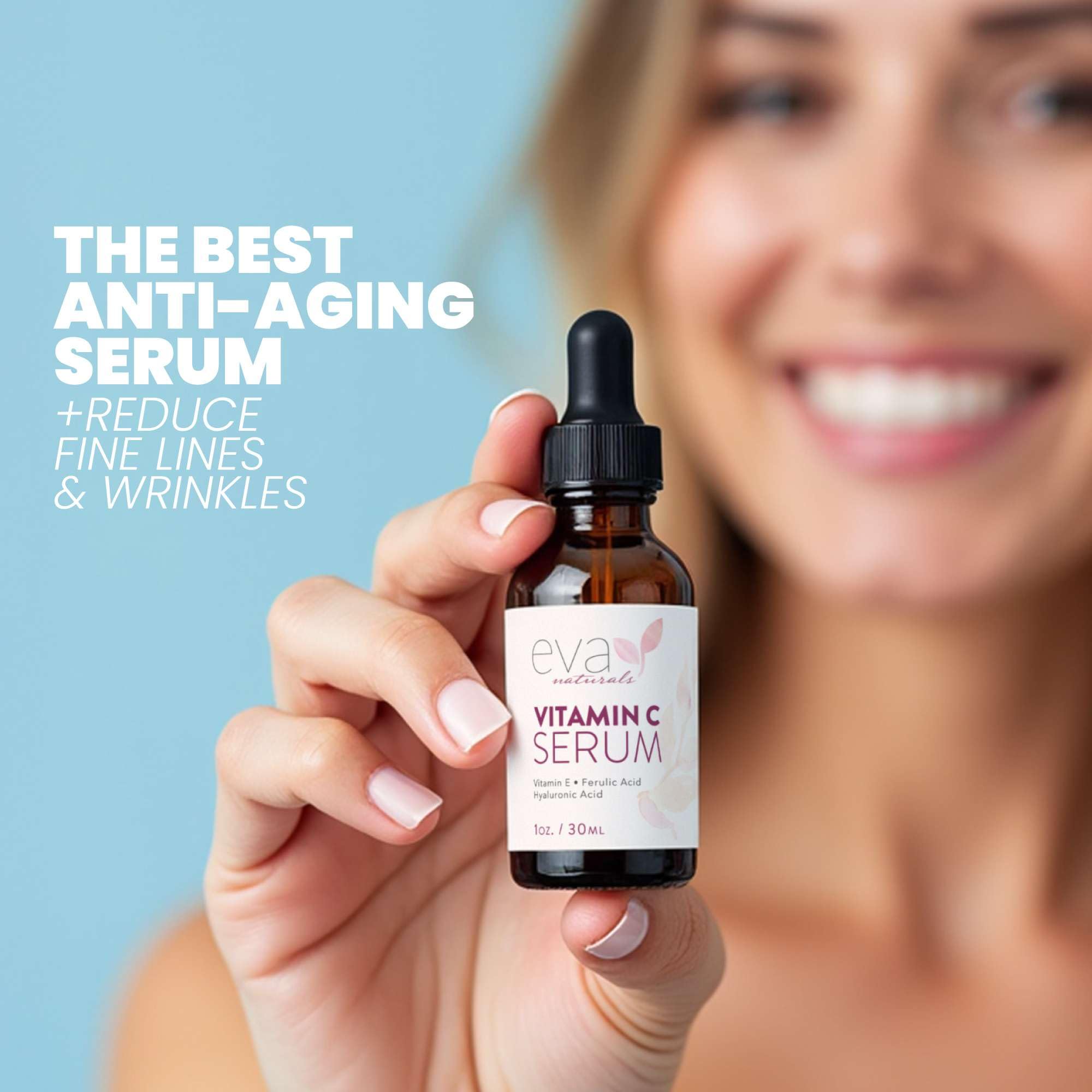 Textura ligera de Eva Naturals Vitamina C 20% se absorbe rápido.