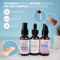 Eva Naturals Trifecta Retinol serum bottle smooths fine lines
