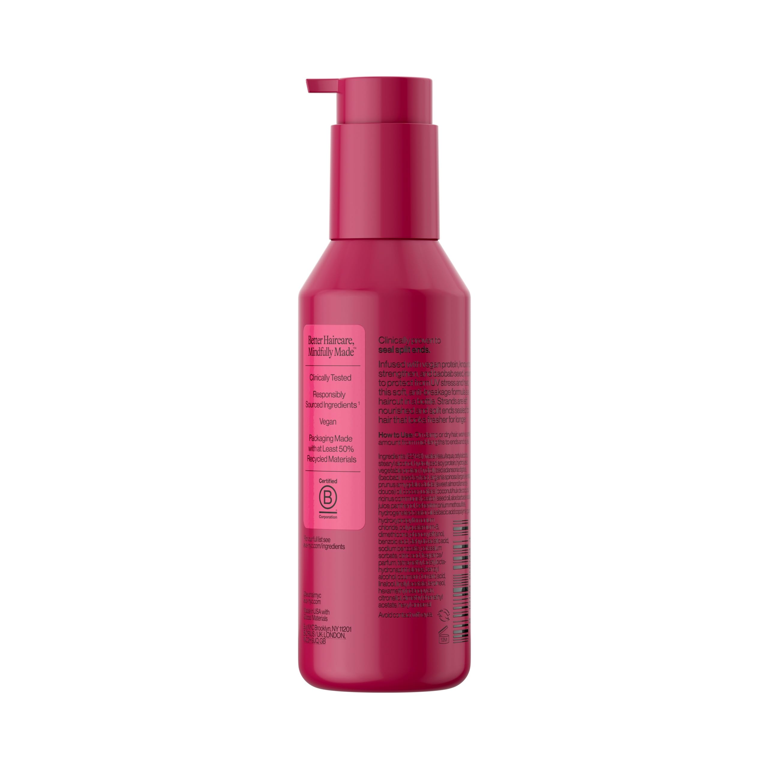 Aplicación suave del Sérum Eva NYC en puntas dañadas.