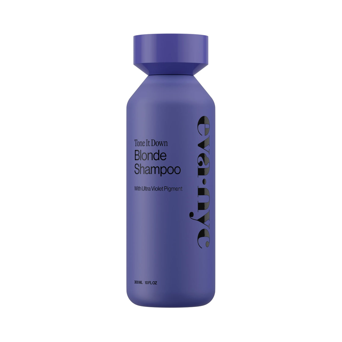 Eva NYC champú morado tono rubio envase para brillo frío